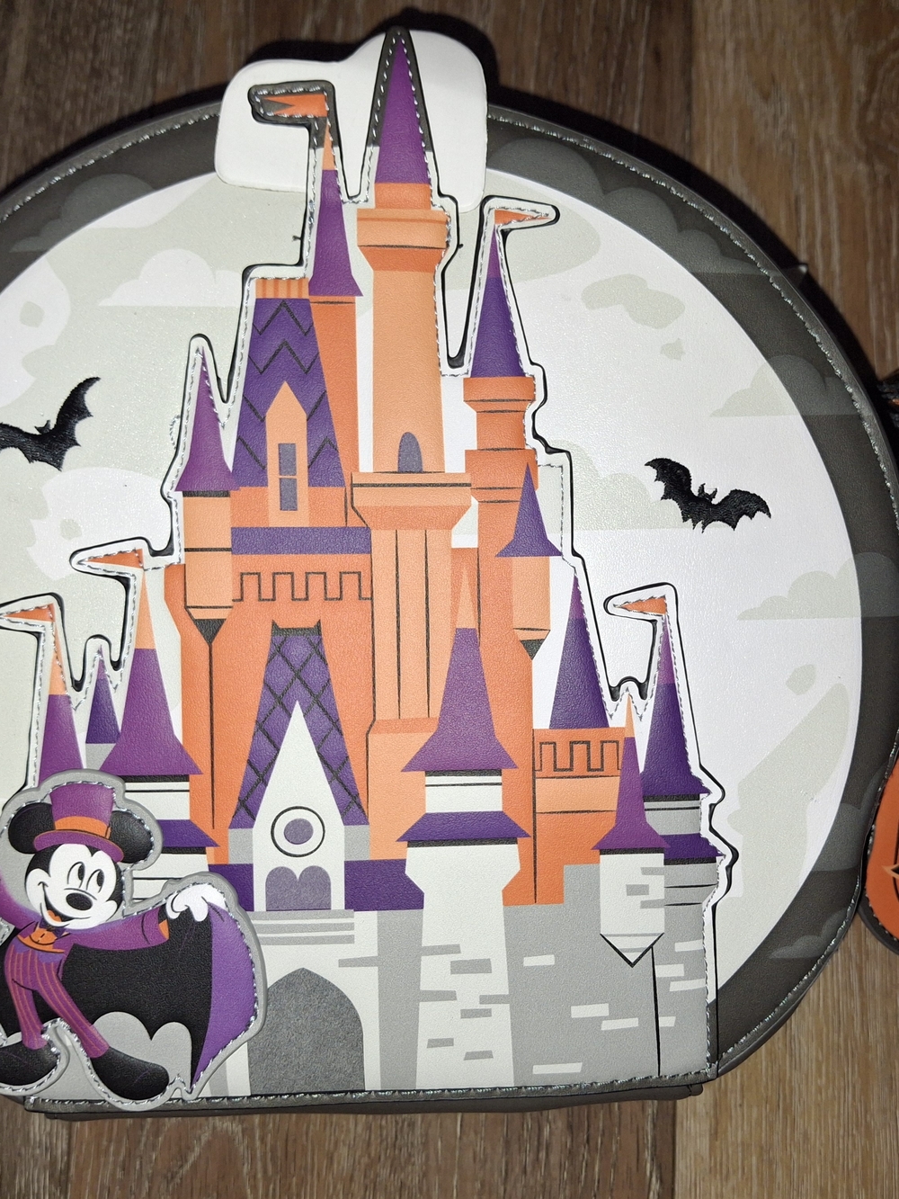 Mickey Not So Scary Glow In Thr Dark 2025 Loungefly Disney Park Bag